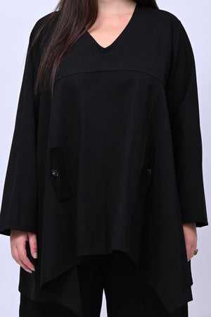 Completo maglia svasata - Nero