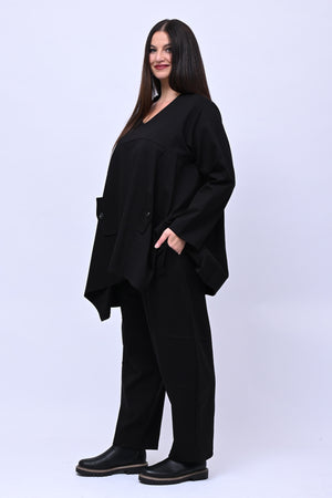 Completo maglia svasata - Nero