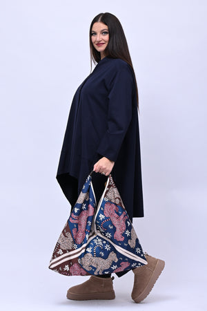 Shopping bag fantasia - Blu