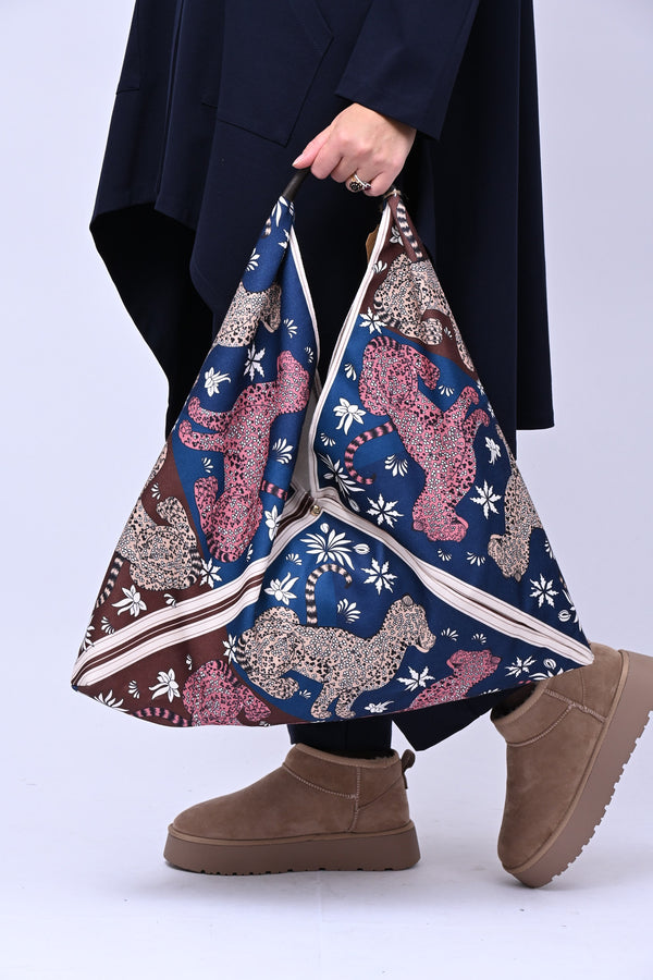 Shopping bag fantasia - Blu