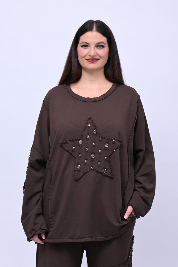 Completo stella strass - Moro