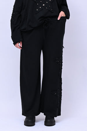 Completo stella strass - Nero