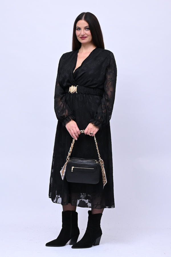 Butter bag pelle - Nero