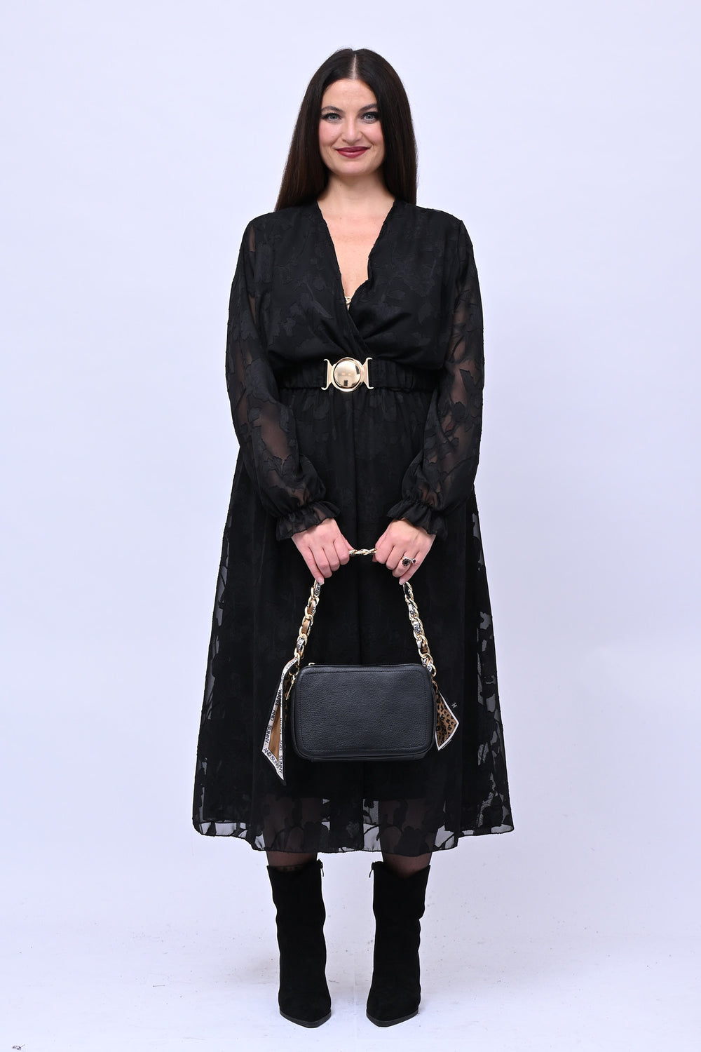 Butter bag pelle - Nero