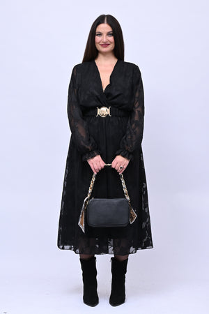 Butter bag pelle - Nero