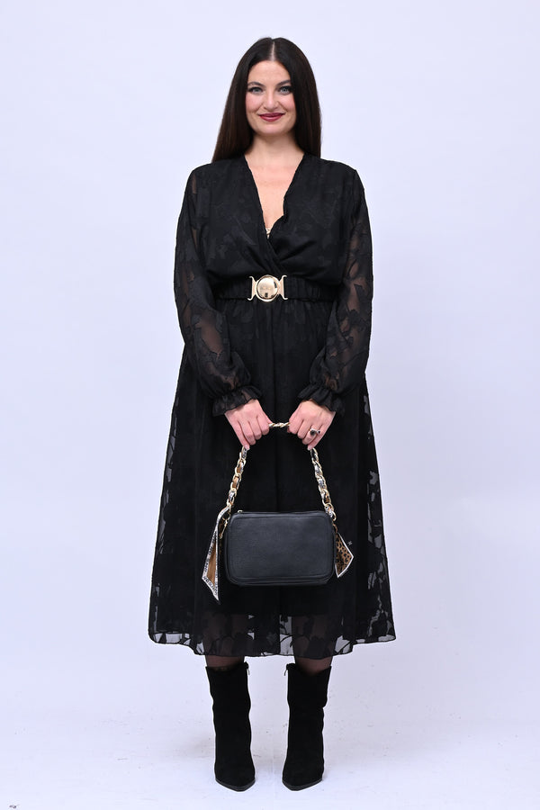 Butter bag pelle - Nero