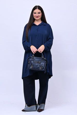 It girl bag martellata - Inchiostro