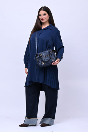 It girl bag martellata - Inchiostro