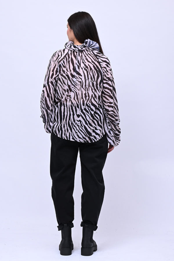 Blusa Pierrot animalier - Zebrato