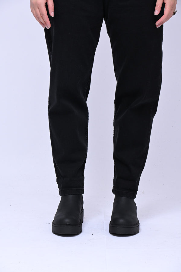 Jeans skinny elastico - Nero