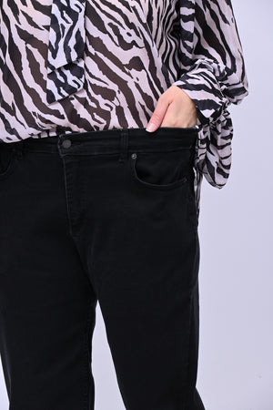 Jeans skinny elastico - Nero