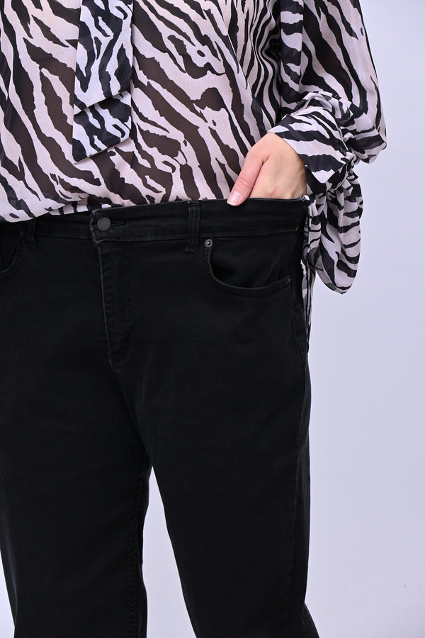 Jeans skinny elastico - Nero