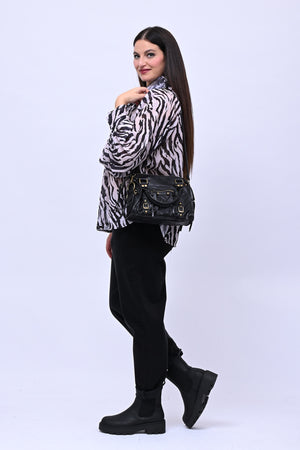 It girl bag martellata - NERO