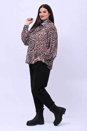Blusa Pierrot animalier - Maculato
