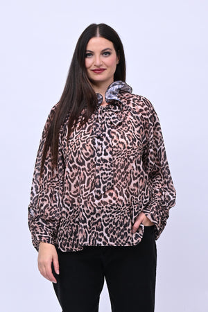 Blusa Pierrot animalier - Maculato