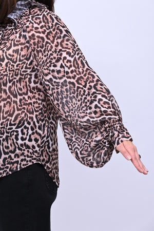 Blusa Pierrot animalier - Maculato