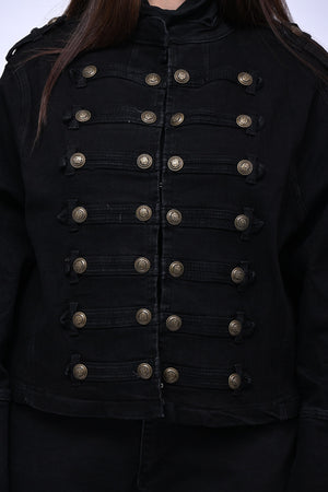 Giacca jeans Beatles - Nero