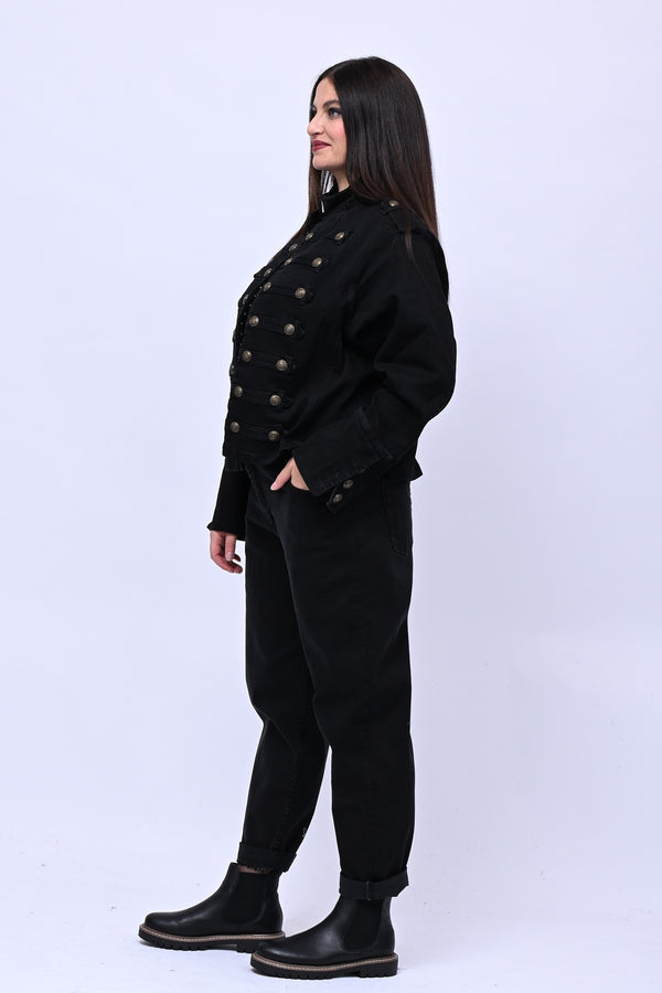 Giacca jeans Beatles - Nero
