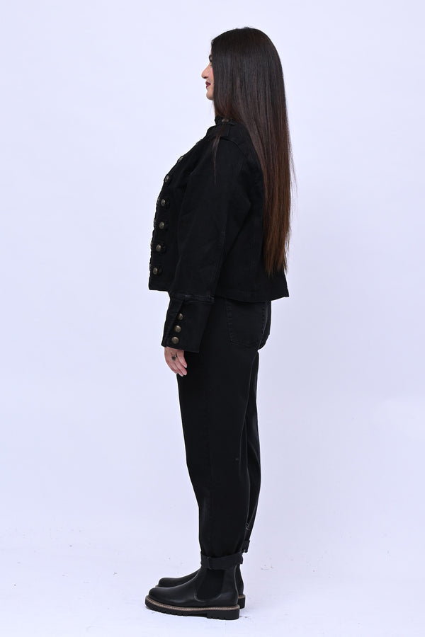 Giacca jeans Beatles - Nero