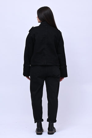Giacca jeans Beatles - Nero