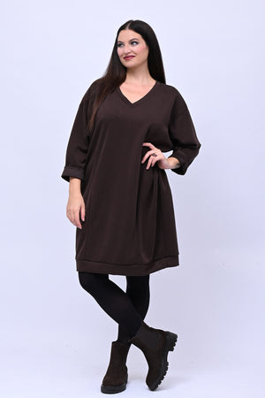 Abito midi neoprene - Moro