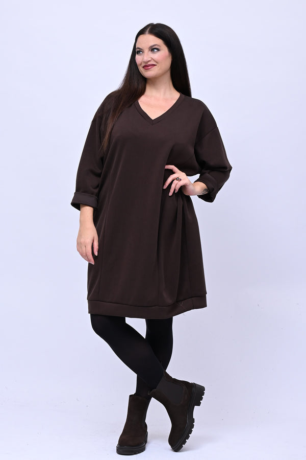 Abito midi neoprene - Moro