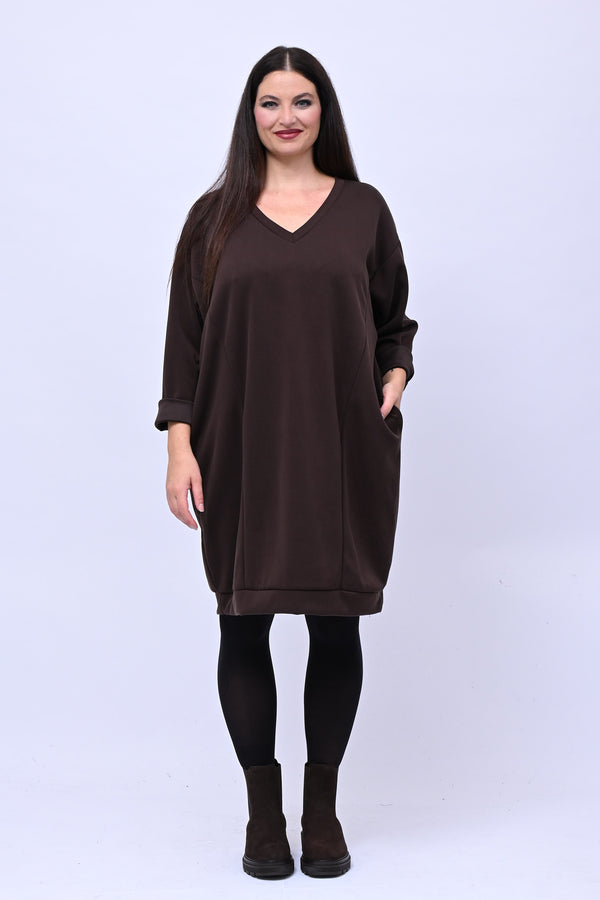 Abito midi neoprene - Moro