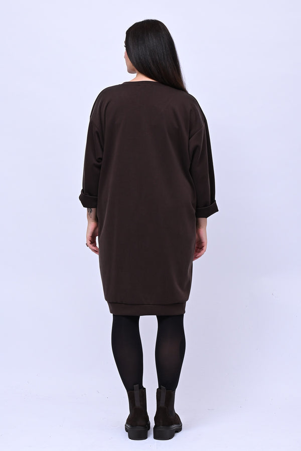 Abito midi neoprene - Moro