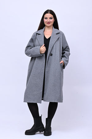 Cappotto over doppio petto - Grigio