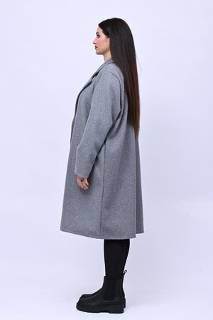 Cappotto over doppio petto - Grigio
