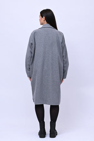 Cappotto over doppio petto - Grigio
