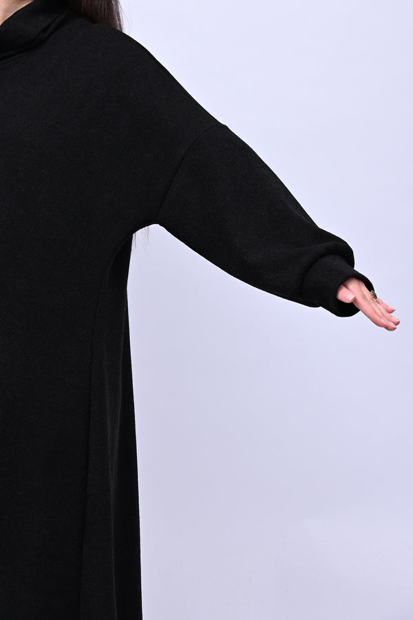 Abito calda viscosa collone - Nero