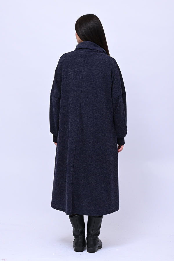 Abito calda viscosa collone - Blu