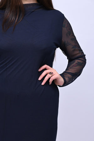 Abito lungo tulle - BLU
