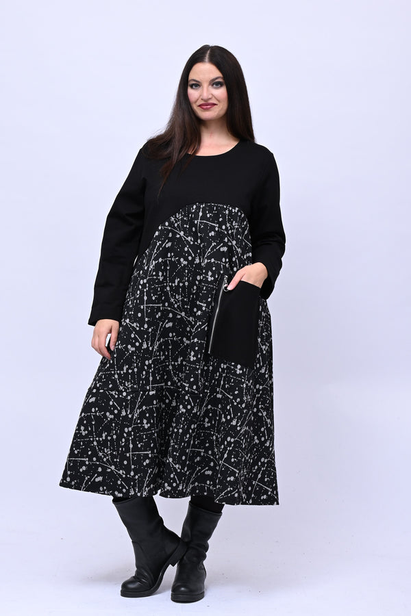 Abito vernice zip - Greige
