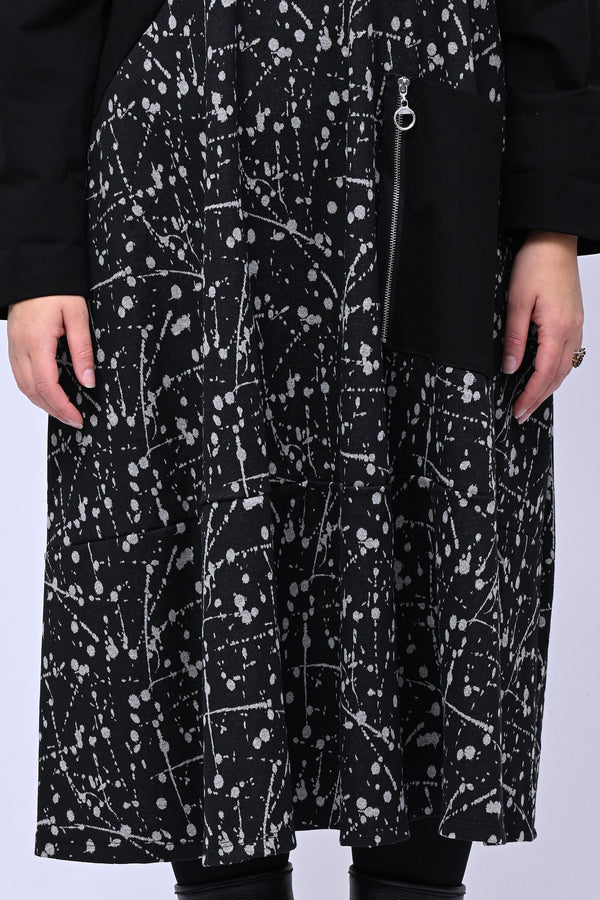 Abito vernice zip - Greige