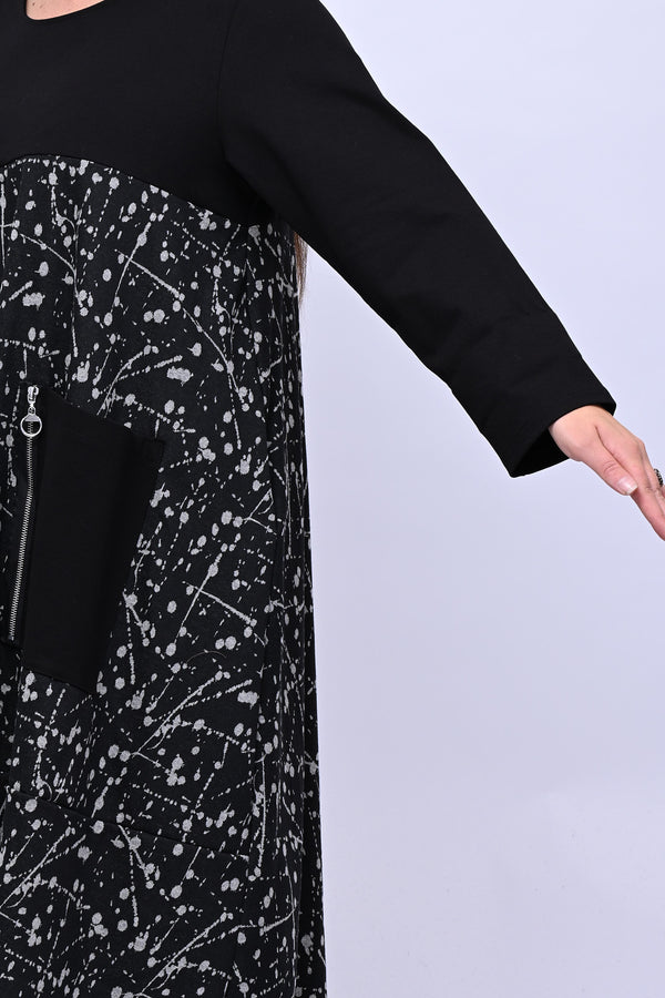 Abito vernice zip - Greige