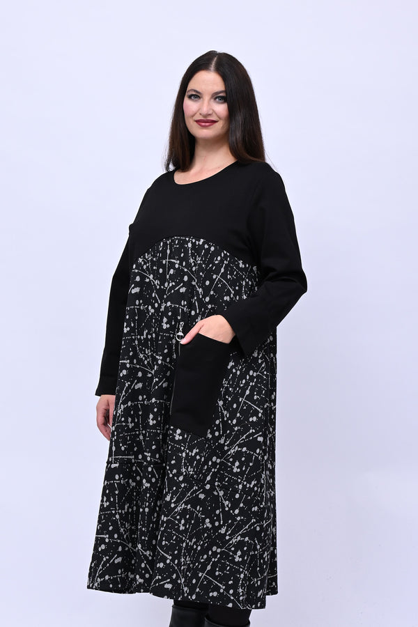 Abito vernice zip - Greige