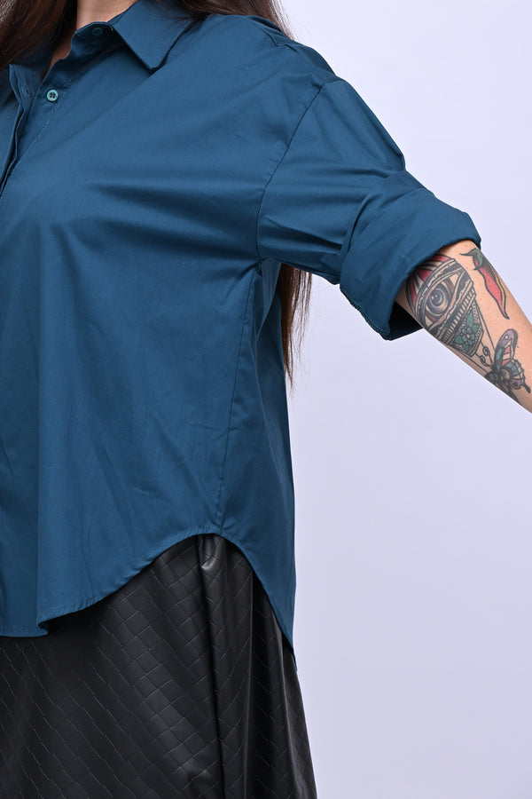 Camicia basic cotone - Ottanio