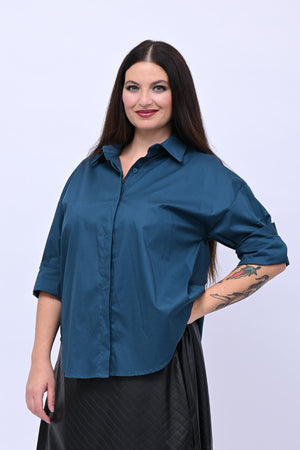 Camicia basic cotone - Ottanio