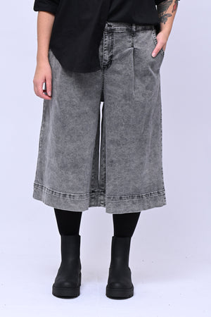 Bermuda Jeans lavato - Grigio