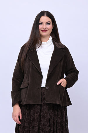 Blazer velluto - Moro
