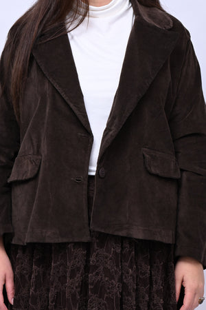 Blazer velluto - Moro