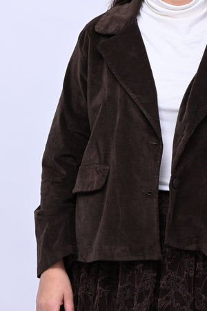 Blazer velluto - Moro