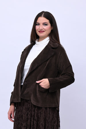 Blazer velluto - Moro