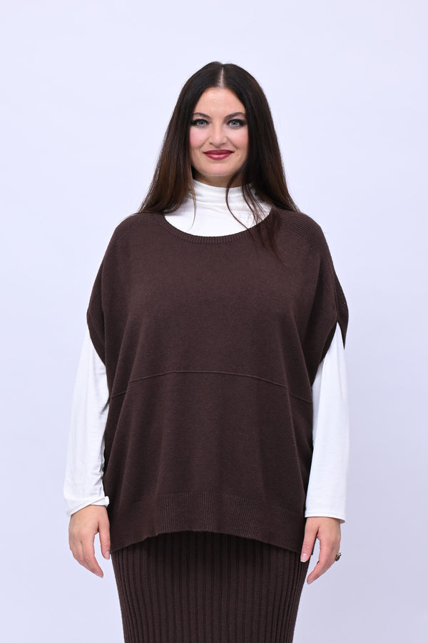 Gilet scatola calda viscosa - Moro