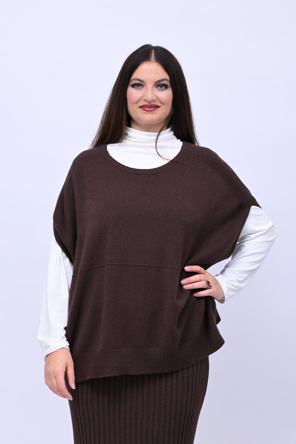 Gilet scatola calda viscosa - Moro