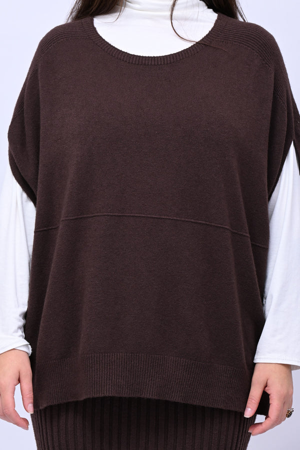 Gilet scatola calda viscosa - Moro