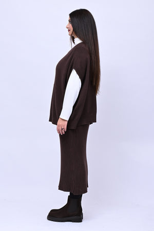 Gilet scatola calda viscosa - Moro