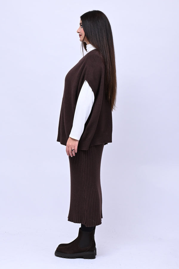 Gilet scatola calda viscosa - Moro